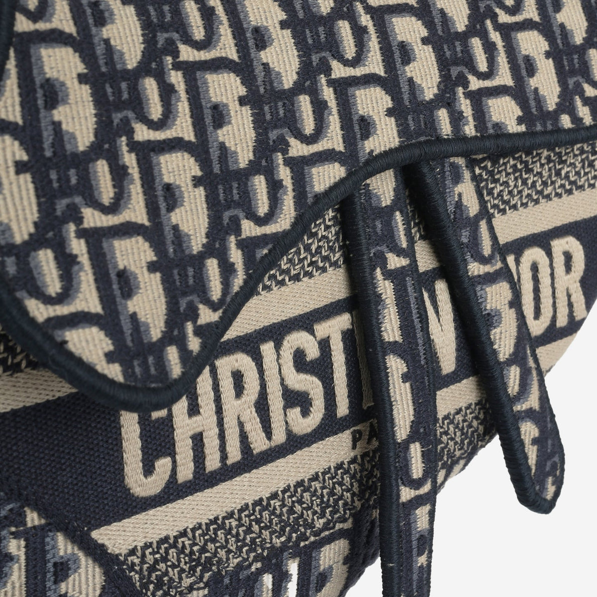 Dior - Medium Saddle Bag - Oblique Canvas GHW - Pre-Loved - 2021