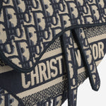 Dior - Medium Saddle Bag - Oblique Canvas GHW - Pre-Loved - 2021