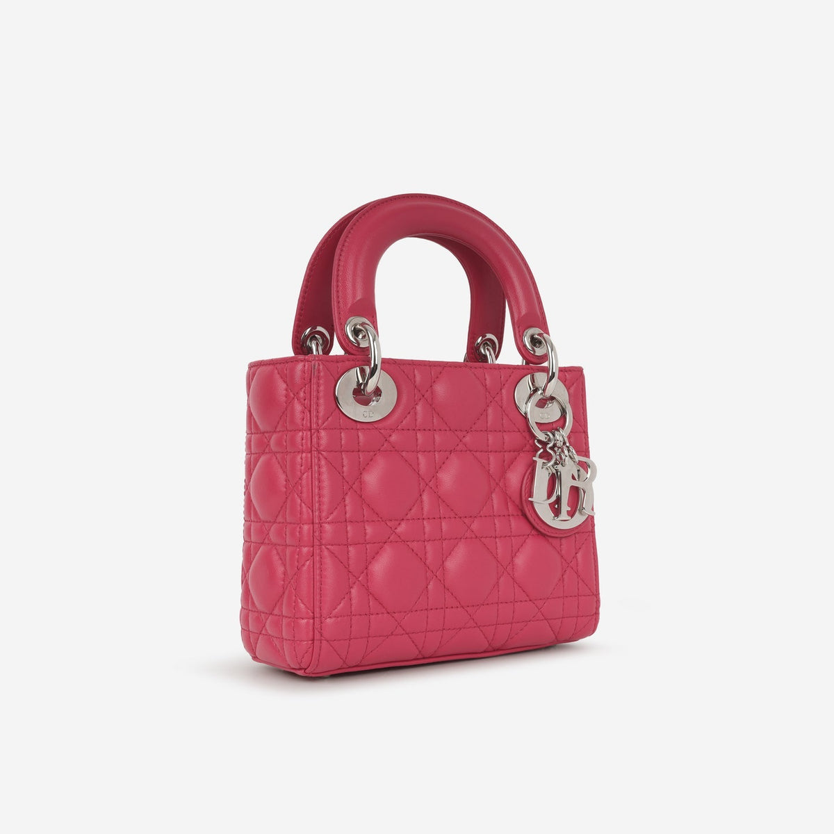 Dior Mini Lady Dior Raspberry Lambskin CGHW