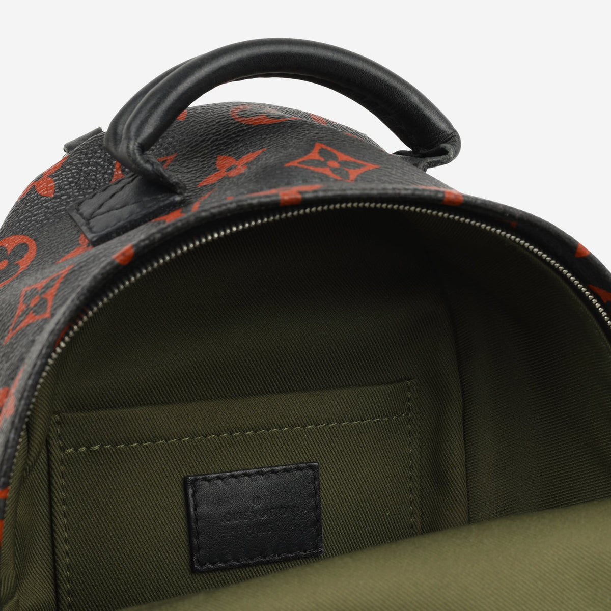 Louis Vuitton - Mini Palm Springs Backpack - Black/Red Infrarouge SHW - Pre Loved - 2017