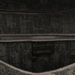 Dior Medium Saddle Bag Grey Oblique Canvas GHW