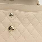 Chanel Small Classic Flap - Ecru Caviar | Champagne Gold Hardware