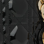Dior Mini Lady Dior Black Patent | Gold Hardware