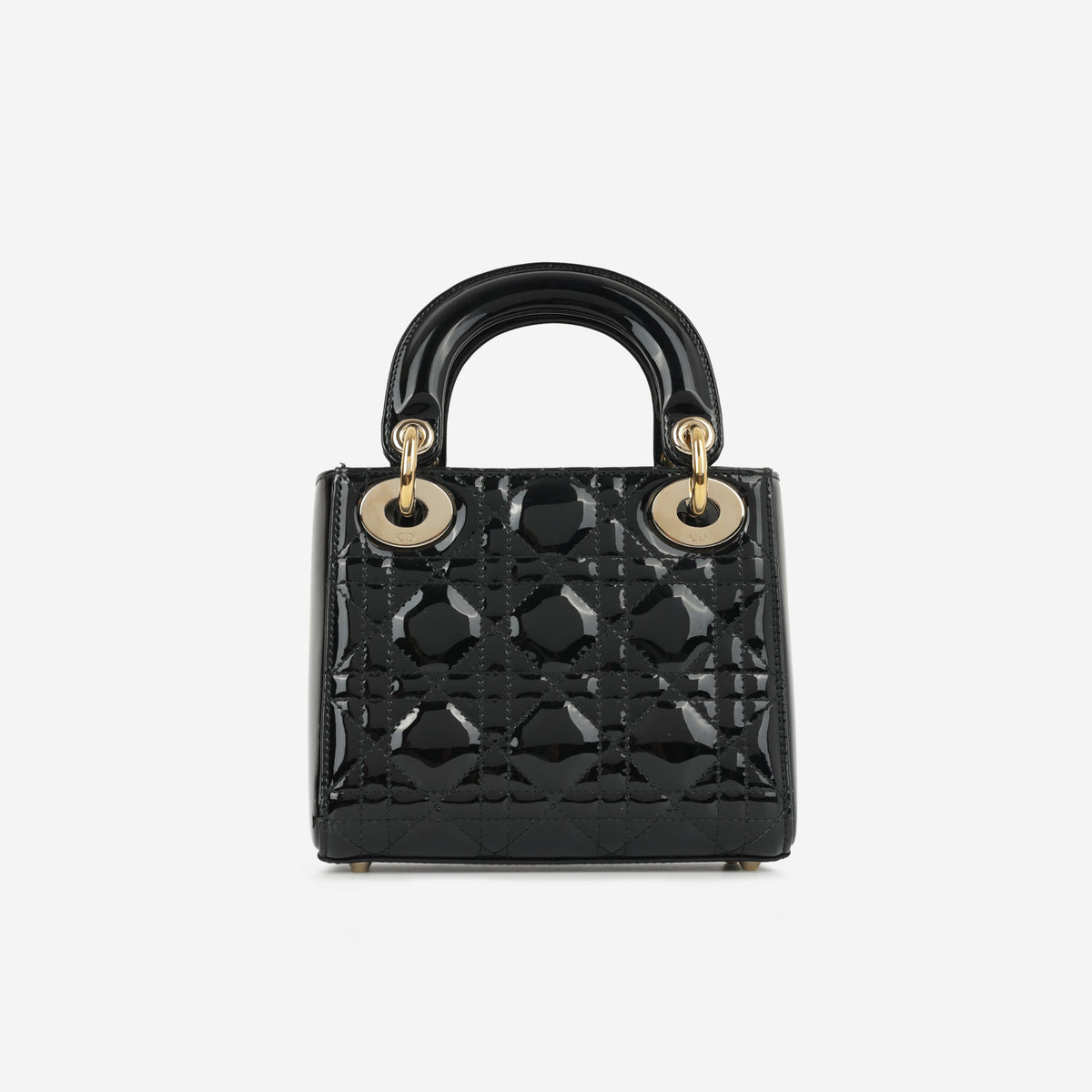 Dior Mini Lady Dior Black Patent | Gold Hardware