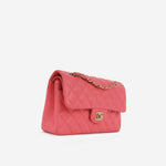 Chanel Small Double Classic Flap - Pink Lambskin | Champagne-Gold Hardware