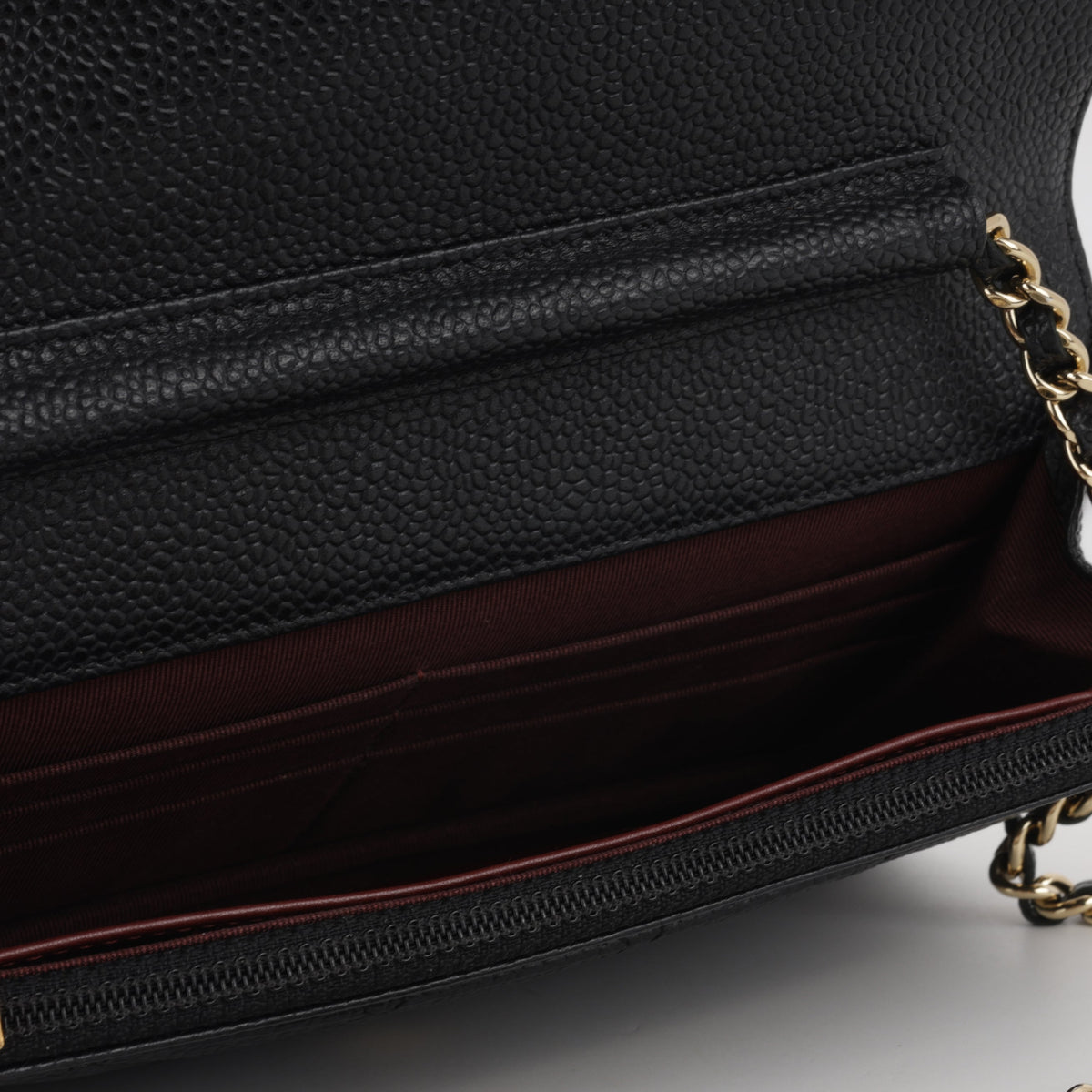 Chanel Classic Wallet on Chain - Black Caviar | Gold Hardware