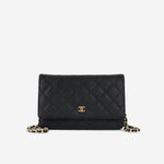 Chanel Classic Wallet on Chain - Black Caviar | Gold Hardware