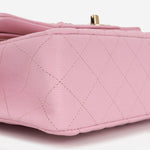 Chanel Small Double Classic Flap - Rose Fonce Caviar | Champagne-Gold Hardware