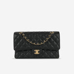 Chanel Medium Classic Flap Black Caviar | Gold Hardware