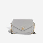 Chanel Seasonal Chain Flap Bag - Grey Calfskin | Gold & Silver Hardware