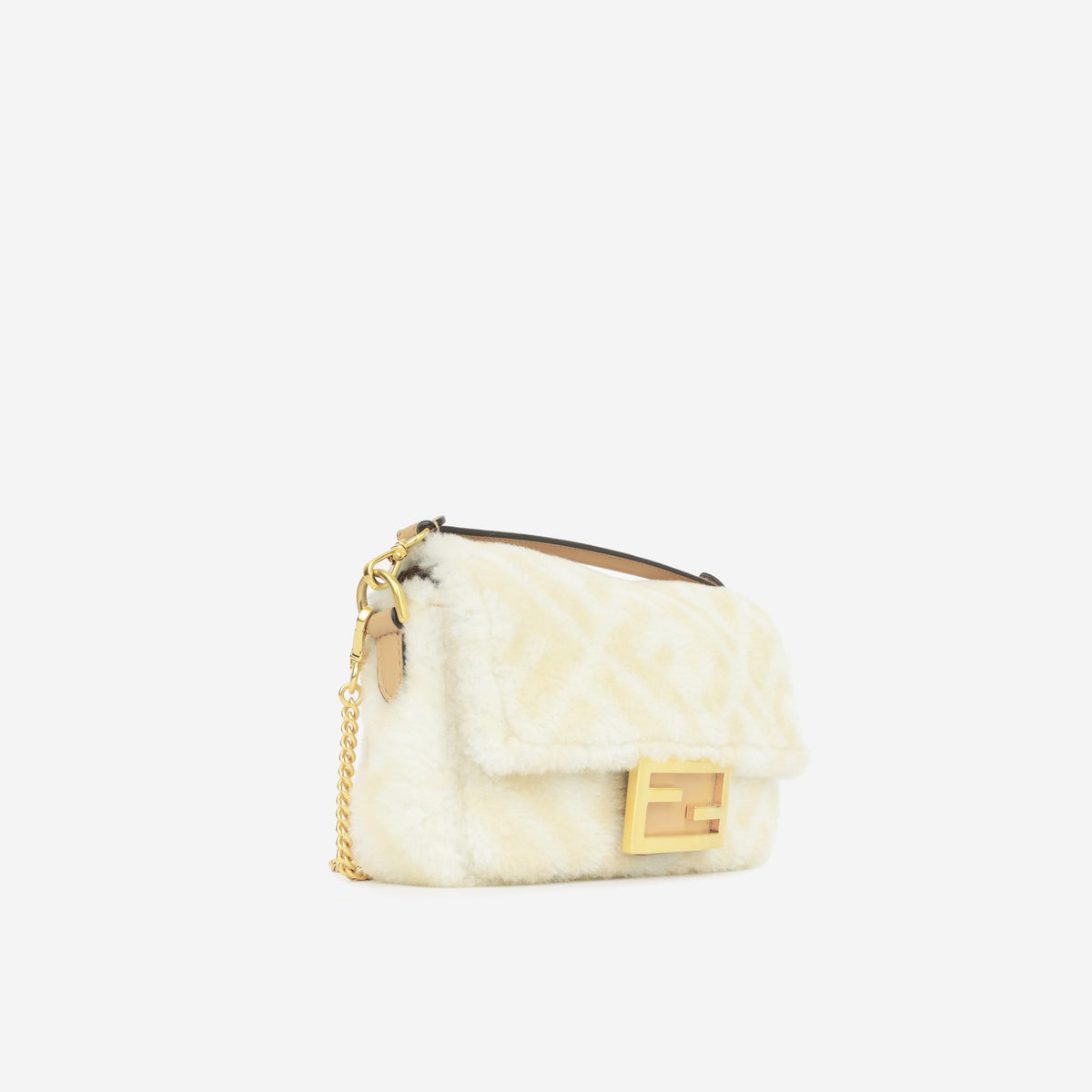 Fendi Baguette Chain Mini -Shearling