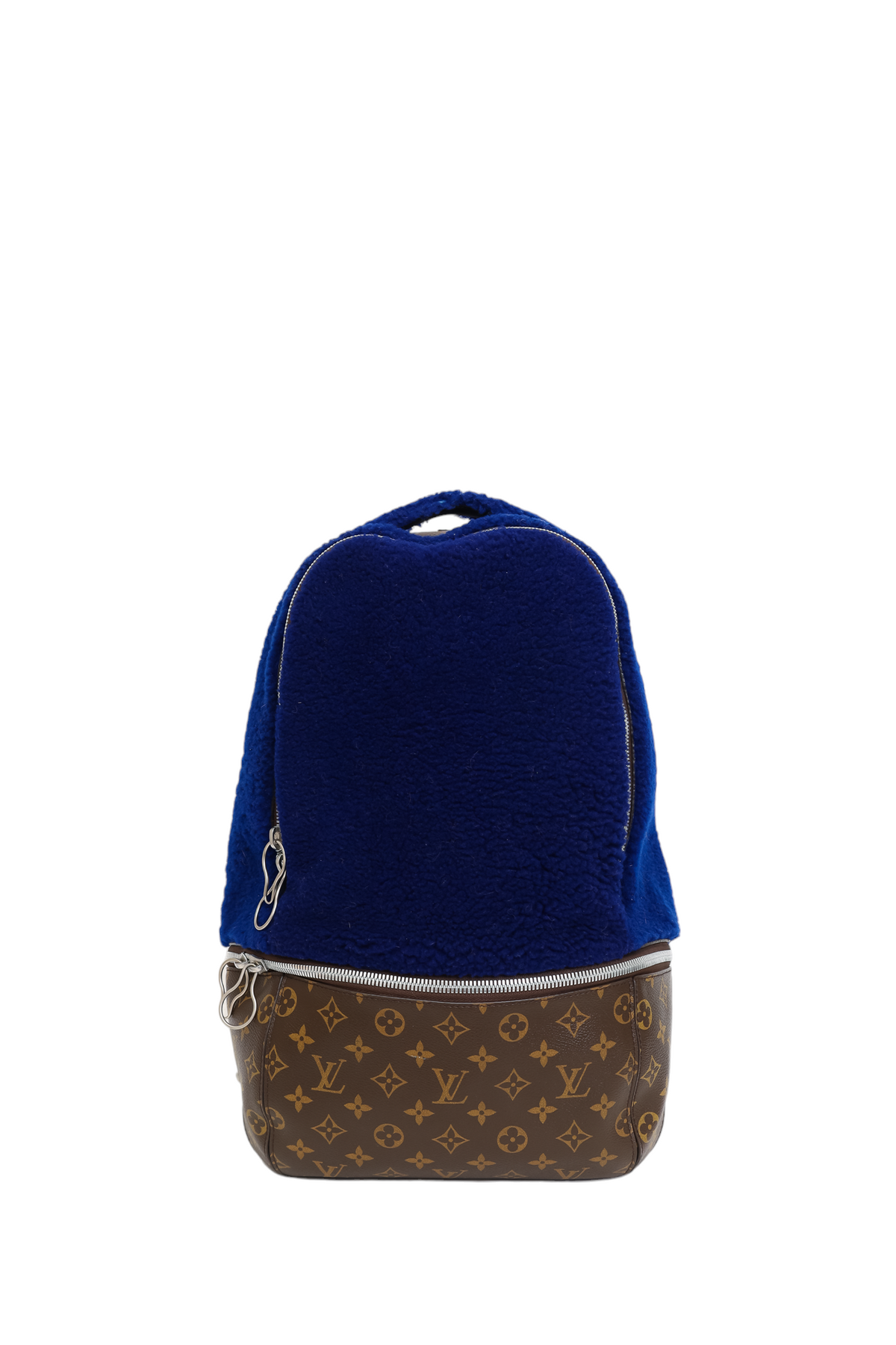 Louis Vuitton x Marc Newson 2015 Brown/Blue Monogram Shearling Backpack
