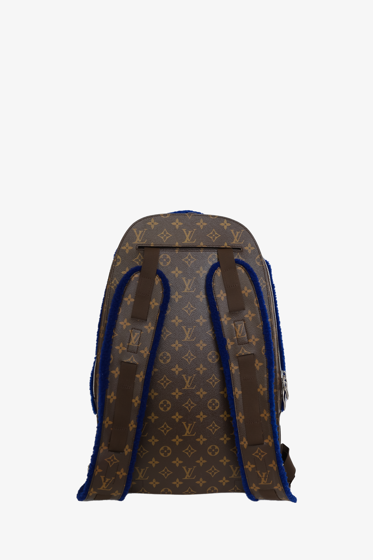 Louis Vuitton x Marc Newson 2015 Brown/Blue Monogram Shearling Backpack