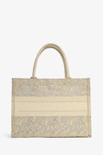 Christian Dior 2022 Gold Embroidered Medium Book Tote