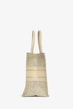 Christian Dior 2022 Gold Embroidered Medium Book Tote