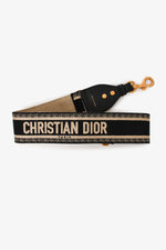 Christian Dior Black/Beige Guitar Strap