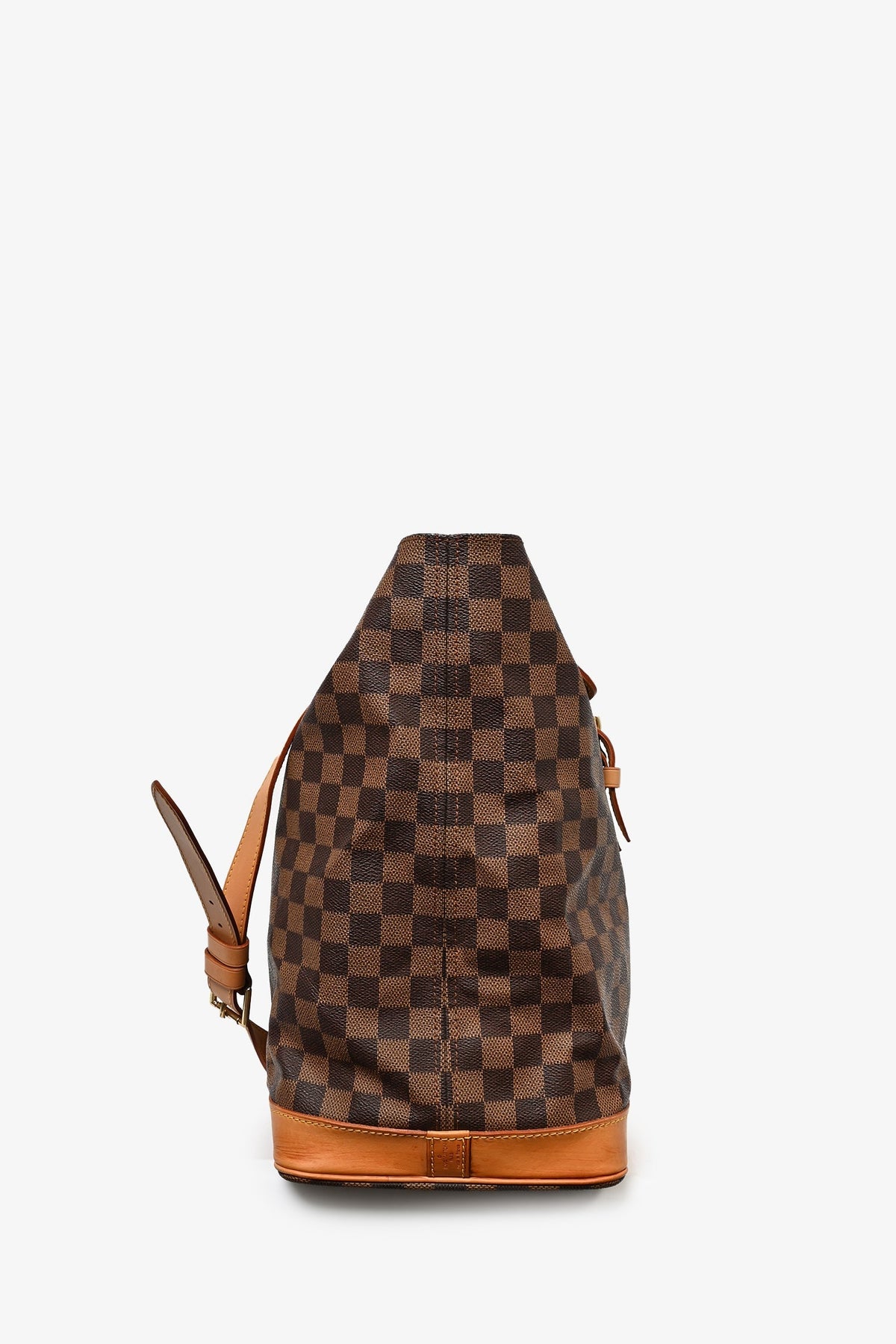 Louis Vuitton 1996 100th Anniversary Damier Ebene Leather Trimmed West-End GM Bag with Strap