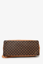 Louis Vuitton 1996 100th Anniversary Damier Ebene Leather Trimmed West-End GM Bag with Strap