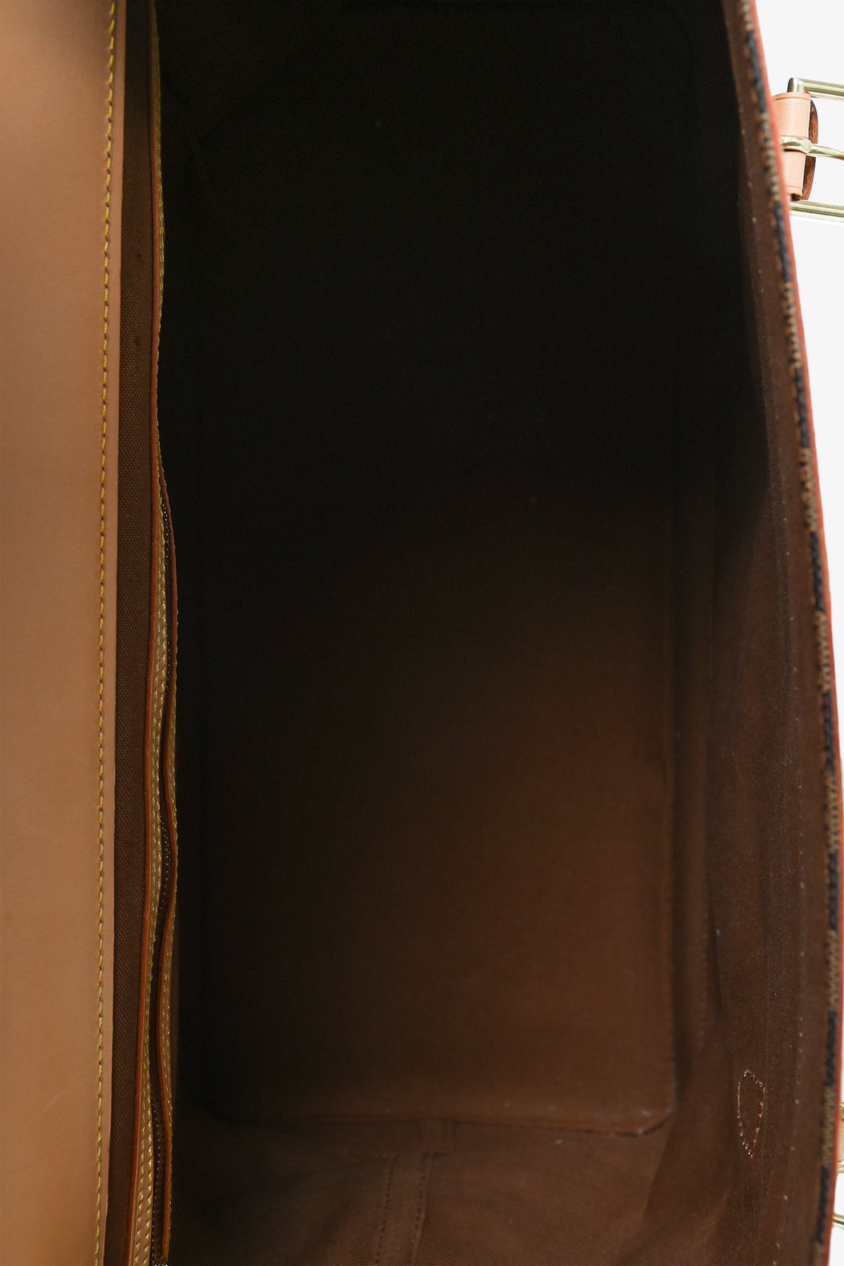 Louis Vuitton 1996 100th Anniversary Damier Ebene Leather Trimmed West-End GM Bag with Strap