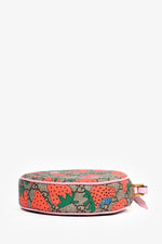 Gucci GG Strawberry Supreme Round Wristlet