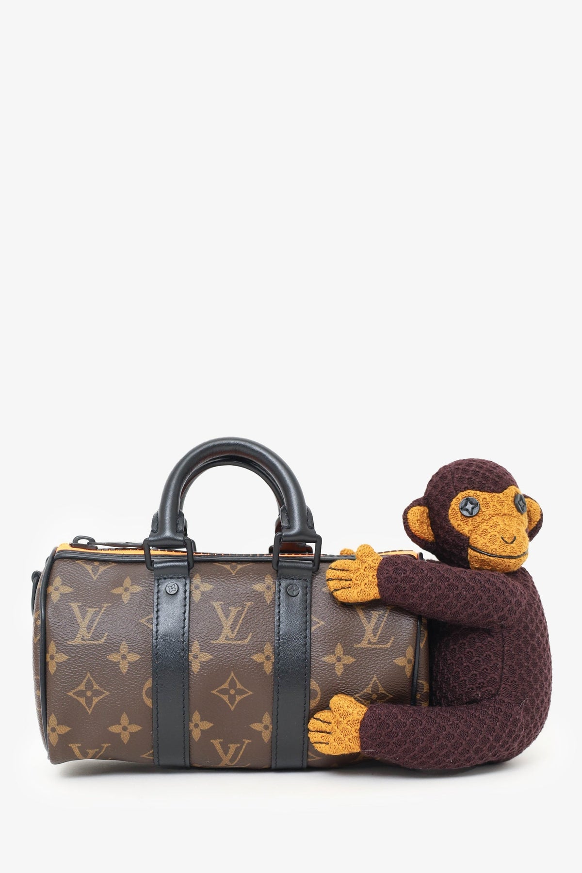 Louis Vuitton 2021 Monogram Keepall X-Small Monkey Puppet LV Friends