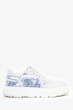 Christian Dior White/Blue 'Dior Addict' Sneakers Size 38.5