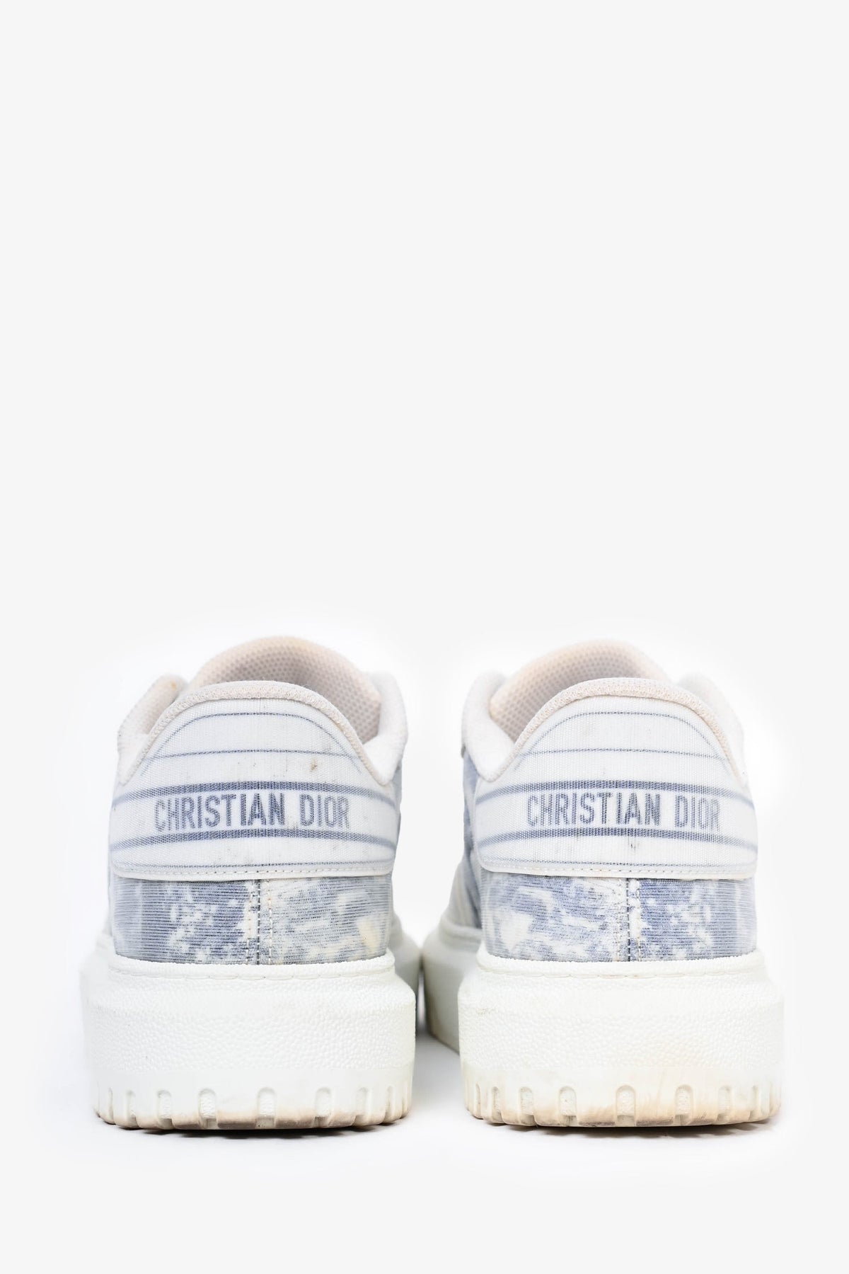 Christian Dior White/Blue 'Dior Addict' Sneakers Size 38.5