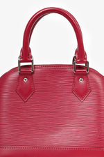 Louis Vuitton 2014 Raspberry Red Epi Leather Alma BB Top Handle with Strap