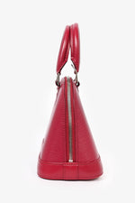 Louis Vuitton 2014 Raspberry Red Epi Leather Alma BB Top Handle with Strap