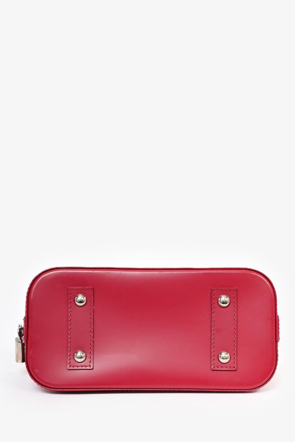 Louis Vuitton 2014 Raspberry Red Epi Leather Alma BB Top Handle with Strap