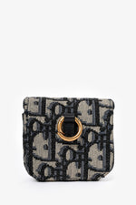 Christian Dior Navy Oblique Airpod Case
