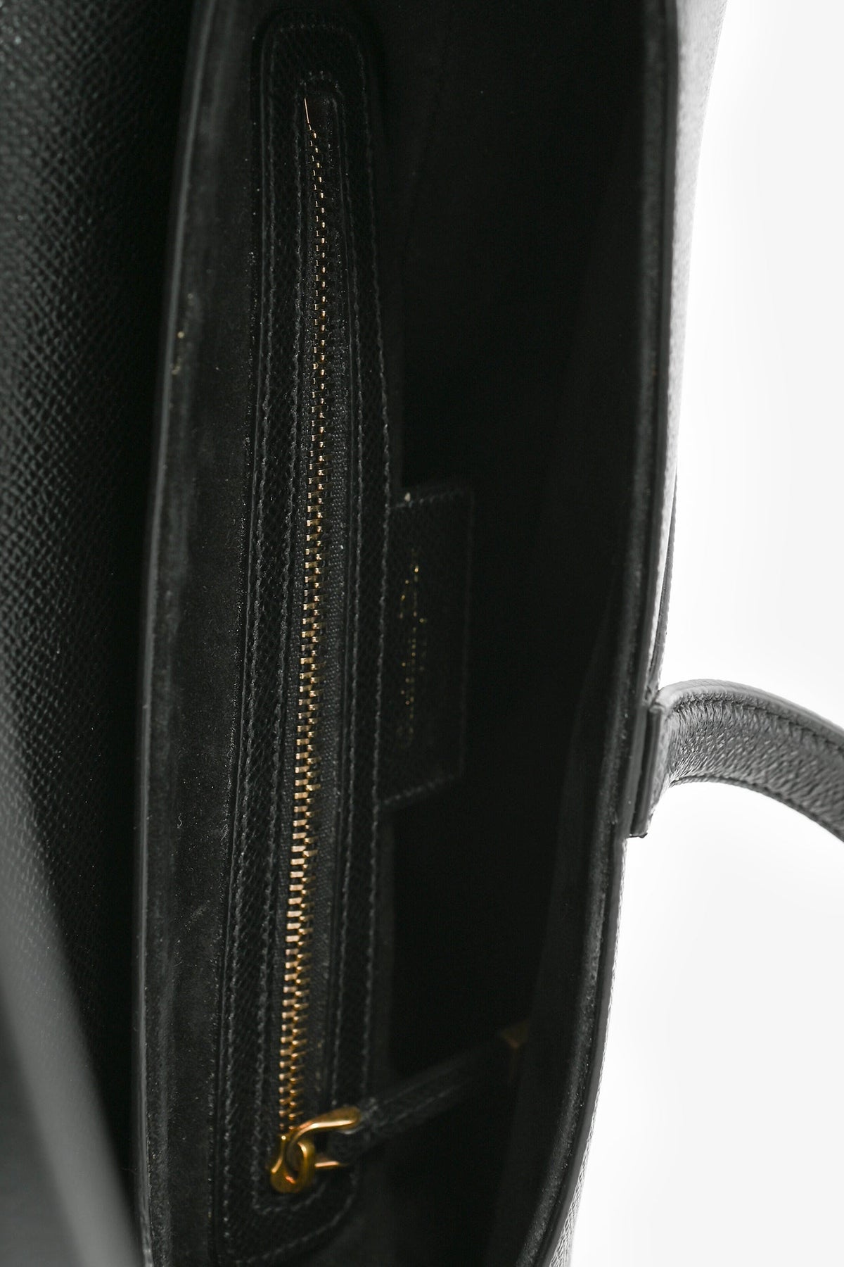 Christian Dior 2022 Black Grained Leather Saddle Bag