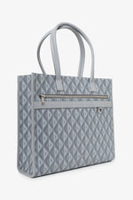 Dior Homme Grey Coated Canvas Diamond Safari Tote Bag