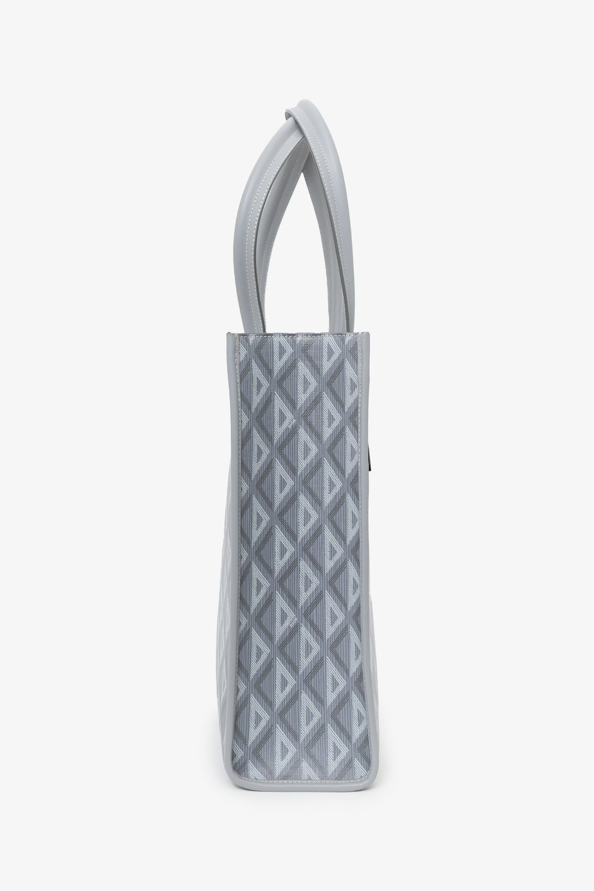 Dior Homme Grey Coated Canvas Diamond Safari Tote Bag