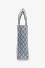 Dior Homme Grey Coated Canvas Diamond Safari Tote Bag