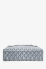 Dior Homme Grey Coated Canvas Diamond Safari Tote Bag