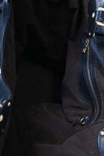 Louis Vuitton Black Leather 'Mahina' Hobo Bag