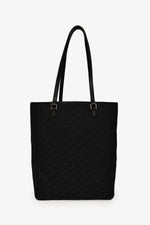 Christian Dior 2003 Black Fabric Monogram Tote
