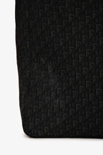 Christian Dior 2003 Black Fabric Monogram Tote