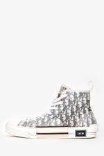 Christian Dior Navy Oblique B23 High Top Sneakers Size 46