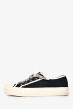 Chrsitian Dior Navy/White Canvas Walk'n'Dior Sneakers Size 37
