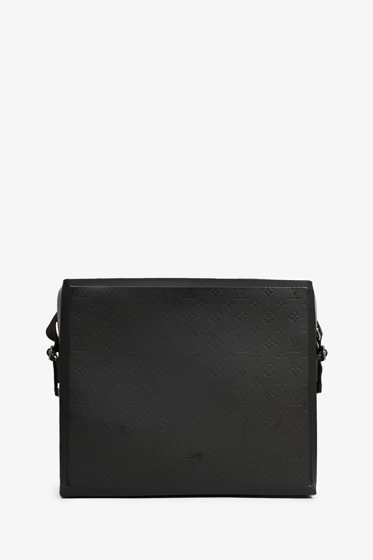 Louis Vuitton 2002 Brown Monogram Glace Leather Steve Messenger Bag