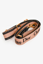Christian Dior Brown/Black Canvas/Leather Bag Strap