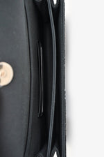 Christian Dior 2023 Black Bead Embellished My Dior Mini Bag with Chain