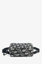 Christian Dior Navy Oblique Jacquard Pouch Belt Bag