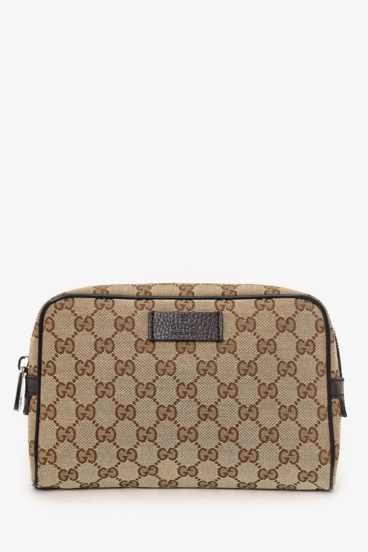 Gucci Dark Brown/Beige GG Canvas Monogram Belt Bag