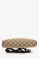 Gucci Dark Brown/Beige GG Canvas Monogram Belt Bag
