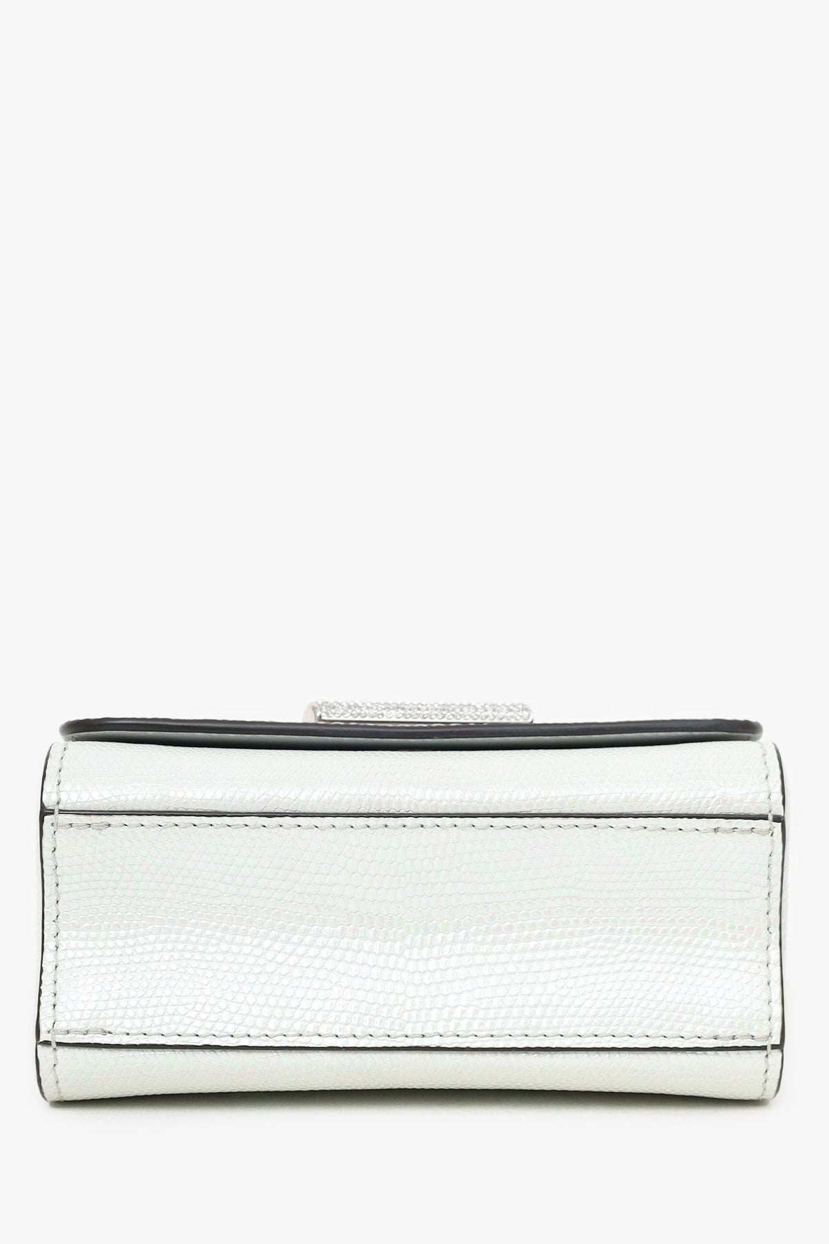 Louis Vuitton 2020 White Iridescent Karung Leather Twist Mini with Crystal Buckle