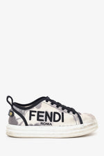 Fendi Black/White Canvas Rise Tie Dye Sneakers Size 36 (As Is)