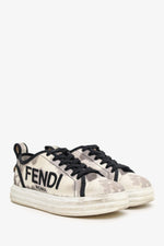 Fendi Black/White Canvas Rise Tie Dye Sneakers Size 36 (As Is)